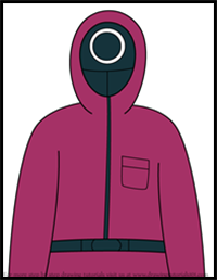 How to Draw Circle Guard from Squid Game