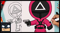 How to Draw Squid Game 2 Guard