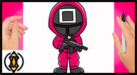 How to Draw the Square Guard | Squid Games 2