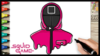 How to Draw Squid Game | Worker Guard | Square Guard