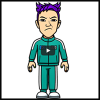 How to Draw Squid Game Player 230 Thanos - Squid Game 2