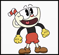 How to Draw Cuphead | Step by Step