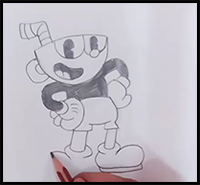 Draw Cuphead | Cuphead Drawing