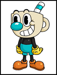 How to Draw Mugman Easy | The Cuphead Show