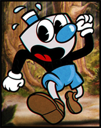 How to Draw Mughead from Cuphead