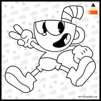 How to Draw Cuphead | Cuphead Game | Don't Deal With The Devil