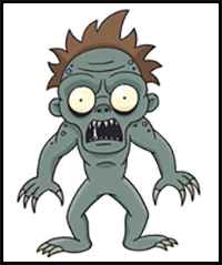 How to Draw Hyde Monster | Wednesday