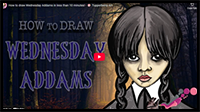 How to Draw Wednesday Addams