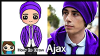 How to Draw Ajax | Netflix Wednesday Addams