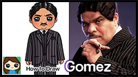 How to Draw Gomez Addams | Netflix Wednesday