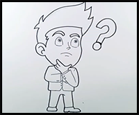 How to Draw Thinking Businessman