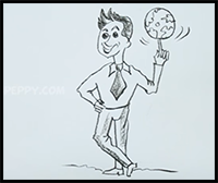 How to Draw a Business Man