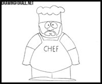 How to Draw Chef from South Park