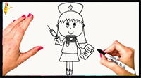 How to Draw a Nurse Step by Step