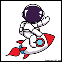 Astronaut Drawing Tutorials