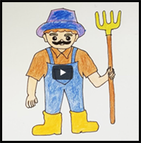 How to Draw a Farmer