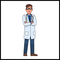 How to Draw a Doctor Step by Step