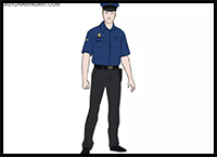 How to Draw a Police Officer