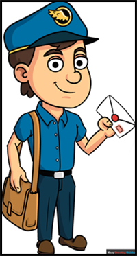 How to Draw a Postman