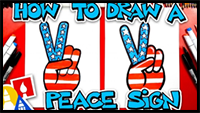 How To Draw A Peace Sign