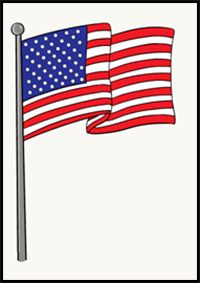 How to Draw the American Flag