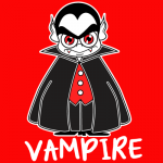 How to Draw a Cartoon Vampires for Halloween with Easy Step by Step Drawing Tutorial