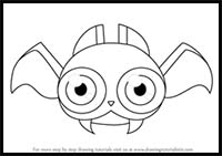 How to Draw Buzzybat from Kirby