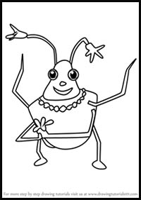 How to Draw Stinky from Miss Spider's Sunny Patch Friends