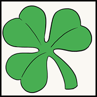 How to draw a shamrock