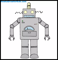 How to Draw a Robot for Kids
