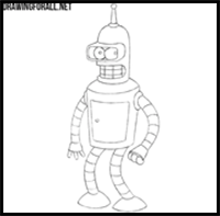 How to Draw Bender from Futurama