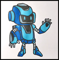 How to Draw a Robot Step by Step