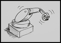 How to Draw a Robot Arm Real Easy