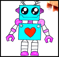 How to Draw a Robot Easy Step by Step
