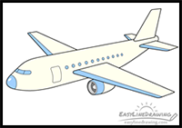 How to Draw an Airplane Step by Step