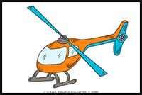 How to Draw a Helicopter Step by Step