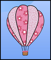 How to Draw a Hot Air Balloon