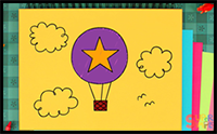 How to Draw a Hot Air Balloon