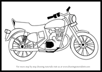 How to Draw a Motorcycle