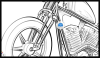 Motorbike Sketch Process Video and Tips and Tricks