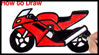 How to Draw a Motorcycle