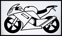 How to Draw a Motorcycle