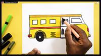 Very Easy Way to Draw Bus