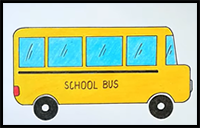 How to Draw a School Bus