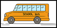 How to Draw a School Bus
