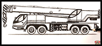 How to Draw a Crane Truck