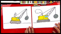 How to Draw a Wrecking Ball Crane