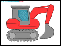 How to Draw an Excavator