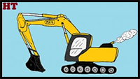 How to Draw an Excavator