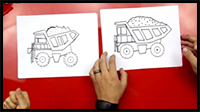 How to Draw a Dump Truck